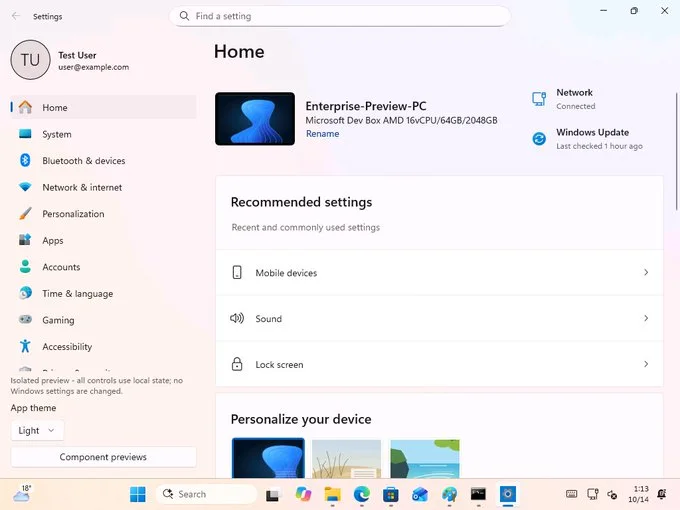 Microsoft готовит новую версию «Параметров» Windows 11: Project Odeon может ускорить отказ от Панели управления